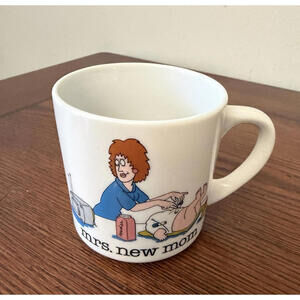 Jim Benton Mrs New Mom Coffee Mug Cup White Multi-Color Baby